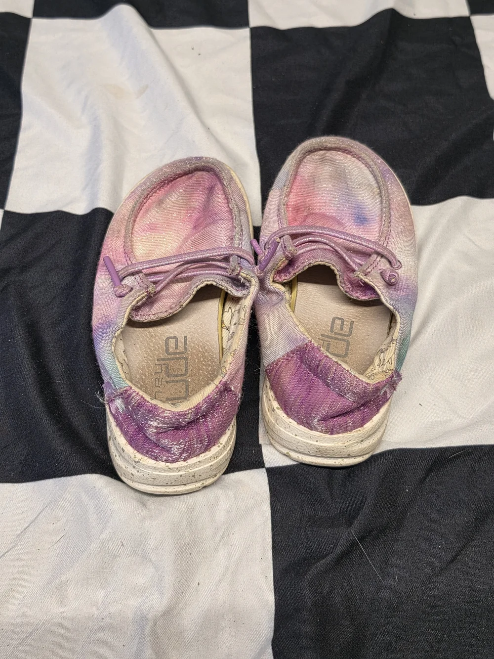 Hey Dude Kids Pink & Purple Tie-Dye Slip-On Sneakers